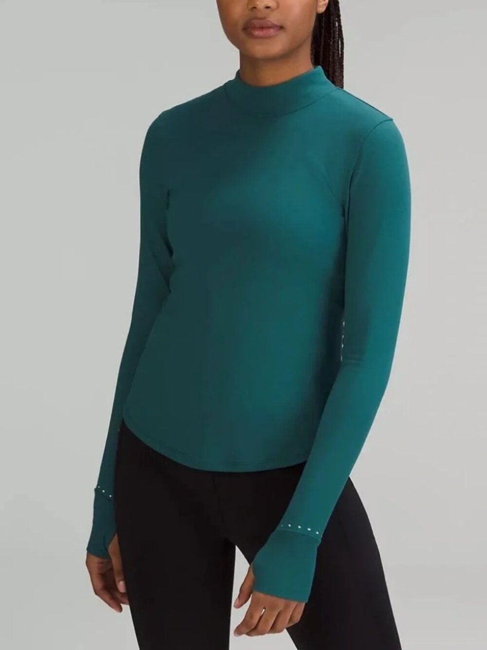 Lululemon Rulu Running Long Sleeve Mock Neck